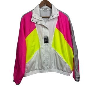 Puma Women's TFS OG Retro Track Jacket White and Hot pink Size XL‎
